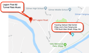 American Legion Post 82 Map